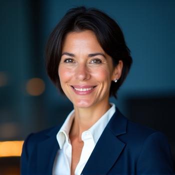 Elara Vance, Co-founder & CEO, with a focused and visionary expression.
