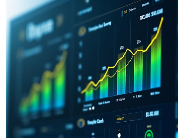 A clean, modern dashboard display showing rising green graphs for ecological savings and financial returns, indicating a positive correlation between sustainability and profit.