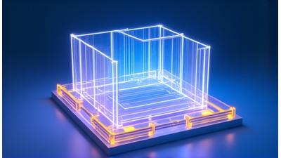 Visual illustrating a modular stage transforming its size for different venues